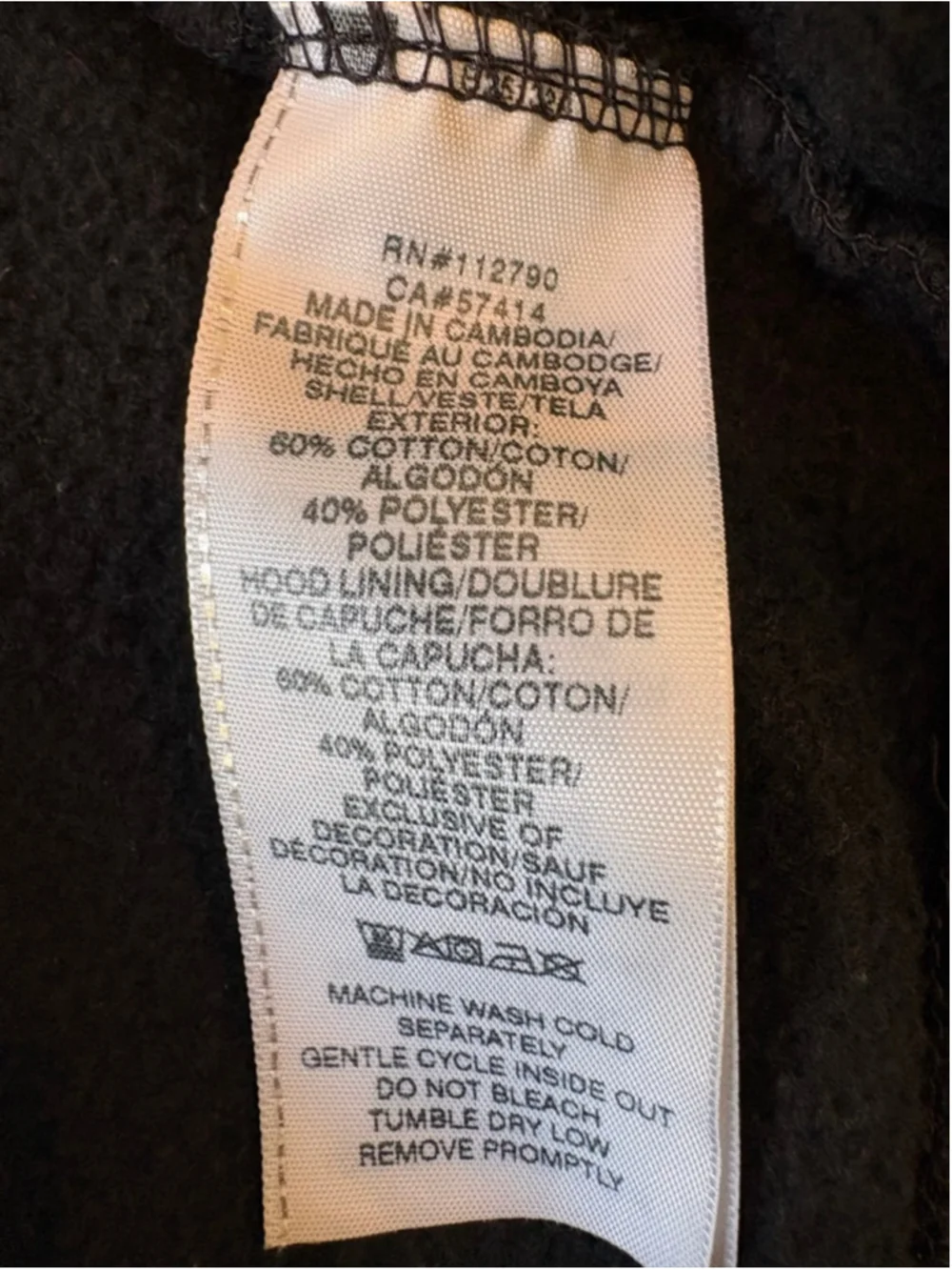 True Religion Men’s Black & White Full-Zip Hoodie M